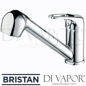 Bristan PEA PULLSNK C Pear Sink Mixer with Pull Out Spray Tap